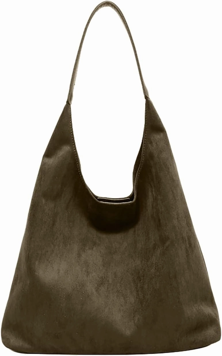 Classic Flock Tote Bag for Women Suede Durable Handbag Fashion Soft Large Space Capacity Shoulder Bags