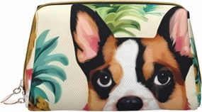 Corgi Hawaiian Pineapple Toiletry Pouch, Travel-Friendly Makeup Organizer For Makeup Brushes, Lipsticks
