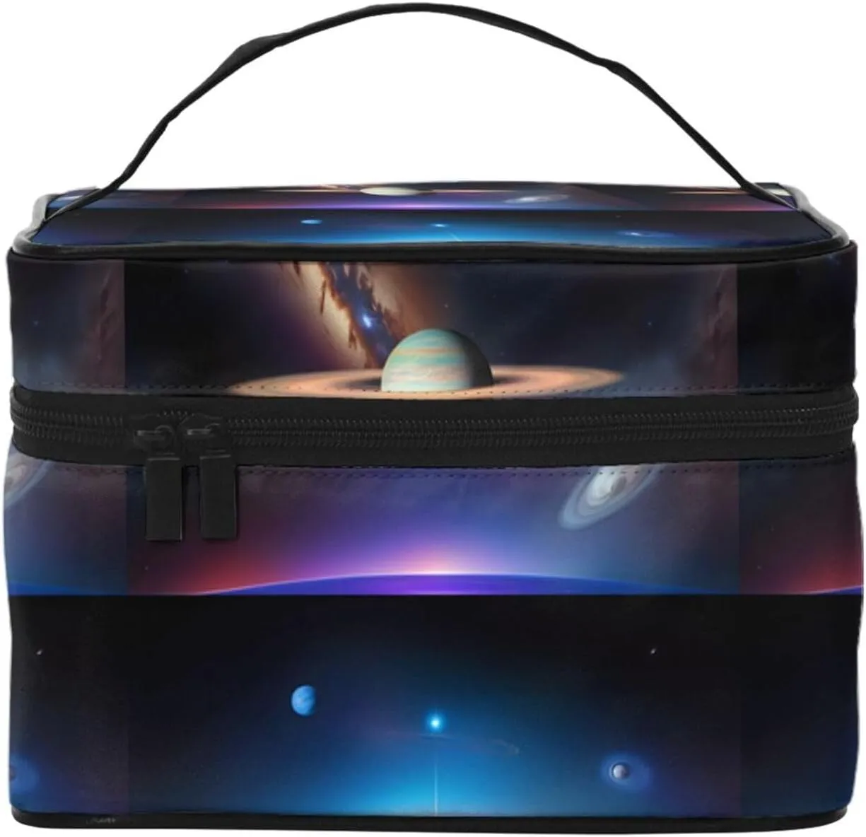 Cosmic Saturn Stylish And Practical An Indispensable Travel Cosmetic Bag With Extra Large Capacity Compartments And Zipper Closure Water Proof