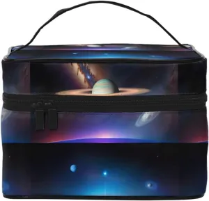 Cosmic Saturn Stylish And Practical An Indispensable Travel Cosmetic Bag With Extra Large Capacity Compartments And Zipper Closure Water Proof