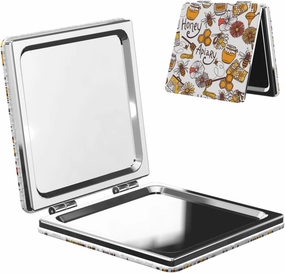 Countryside Honey Bee Apiary Women Small Makeup Mirror Compact Handheld Cosmetic Mirror for Purse Pocket