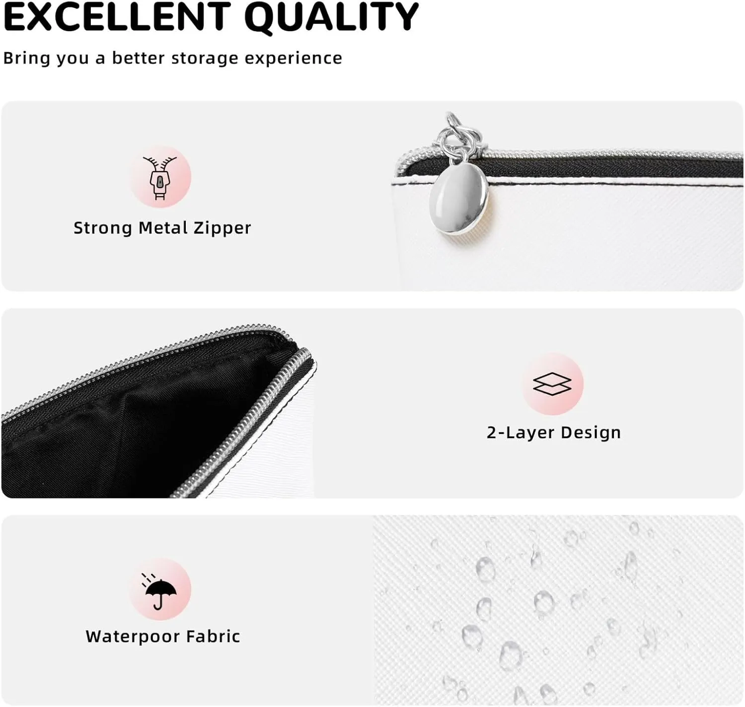Creative African Culture Cosmetic Bag Pu Leather Waterproof Makeup Bag Portable Travel Toiletry Bag Organizer Silver Zipper Pouch For Women Ladies Gift