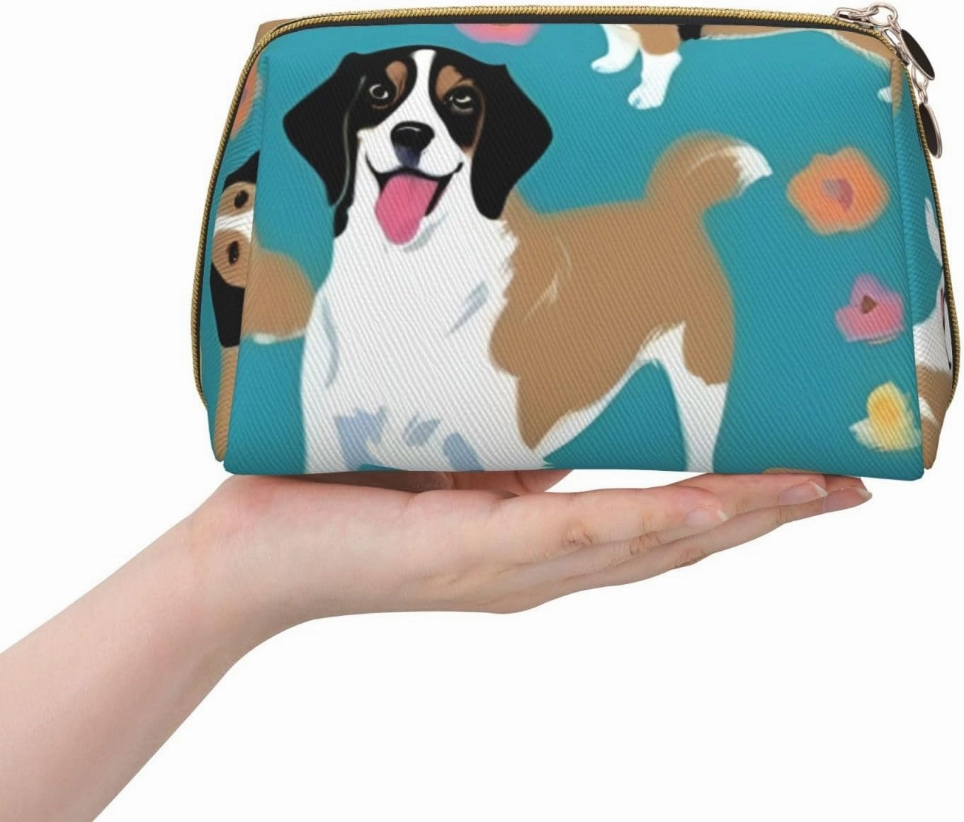 Cute Corgi Toiletry Pouch, Travel-Friendly Makeup Organizer For Makeup Brushes, Lipsticks
