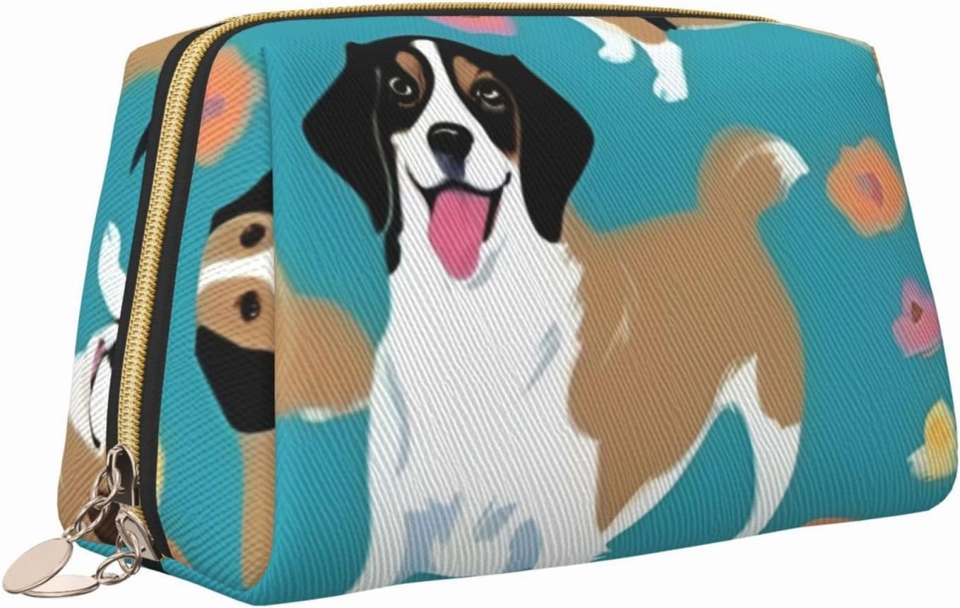 Cute Corgi Toiletry Pouch, Travel-Friendly Makeup Organizer For Makeup Brushes, Lipsticks