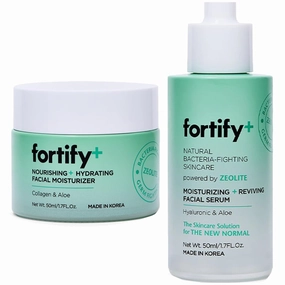 Deeply Moisturizing and Nourishing Value Bundle - Natural Anti Aging and Protecting Day Cream and Facial Serum - Hyaluronic Acid, Aloe - Vegan, Cruelty/Alcohol Free - Made in Korea