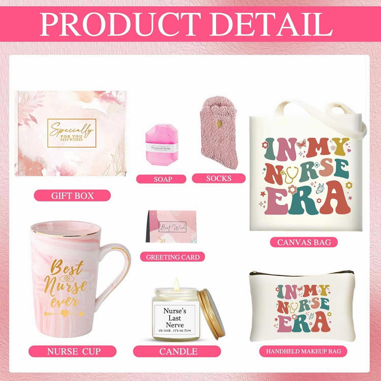 DHQH Nurse Gifts for Women, Nurse Appreciation Gift Set for Nursing RN Nurses Practitioner, Nurses Week Gifts Basket with 11 Oz Coffee Mug Canvas Tote Bag