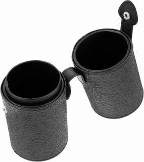 Didiseaon 3pcs Makeup Brush Cup Holder Black Cosmetic Tool Storage Canister Portable and Lightweight Organizer for Professionals and Home Users Space-saving Design for Travel and Vanity Use