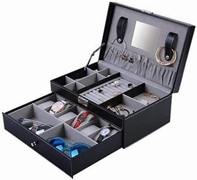 Drawer Organizer Clothes Princess Lock Hand Box Jewelry Wooden Watch Storage Box