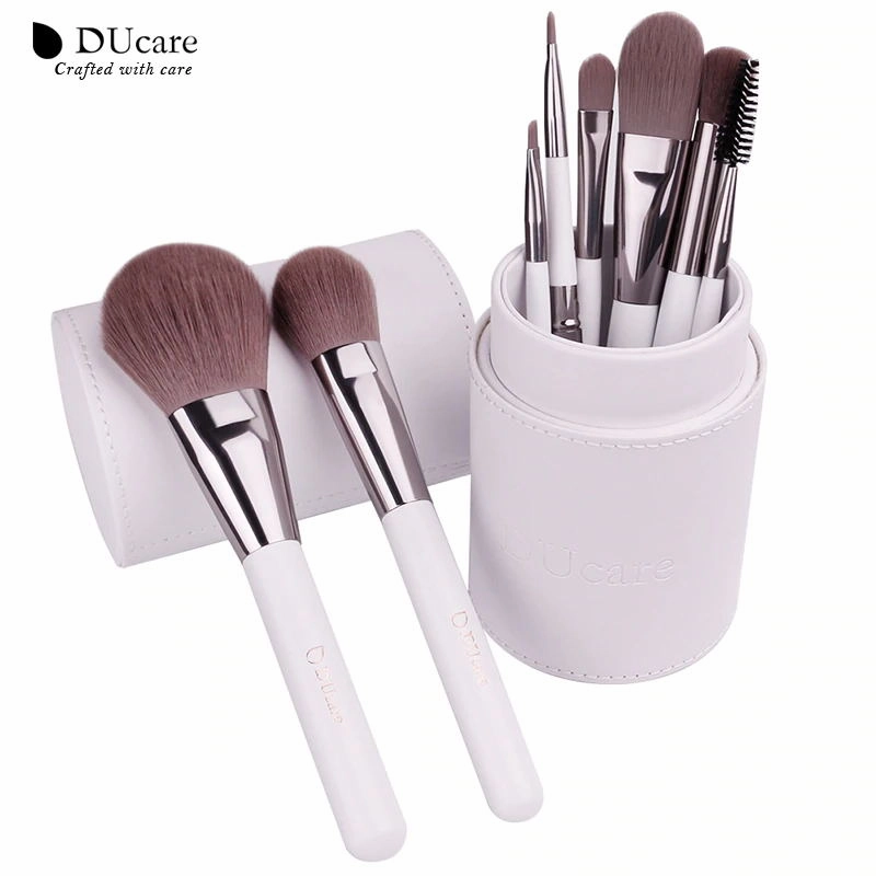 DUcare 8 pcs makeup brushes and holder