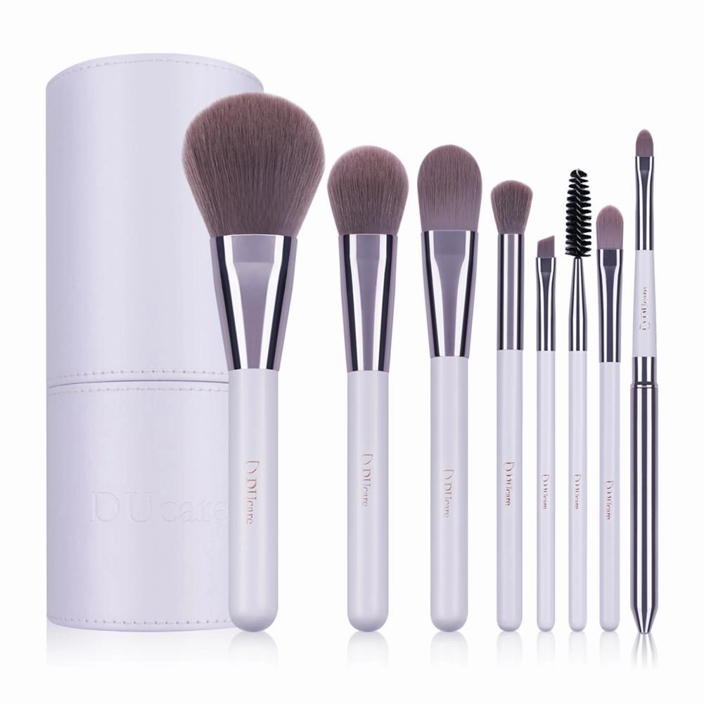 DUcare 8 pcs makeup brushes and holder