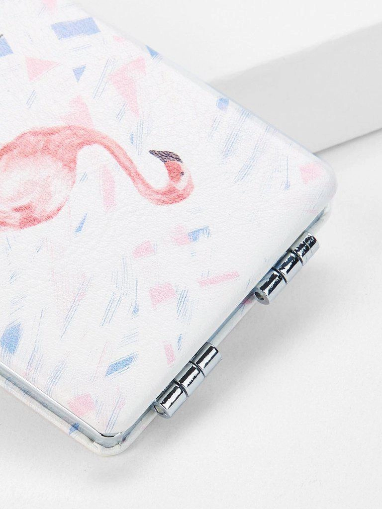 Flamingo Print Mirror