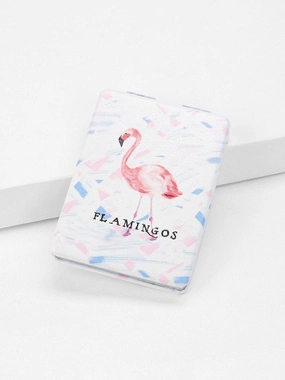 Flamingo Print Mirror