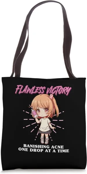 Flawless Victory Banishing Acne One Drop at a Time Makeup Tote Bag