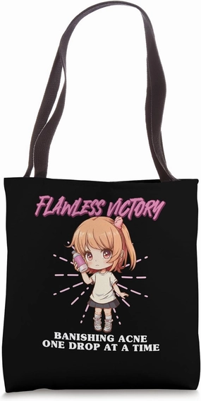 Flawless Victory Banishing Acne One Drop at a Time Makeup Tote Bag