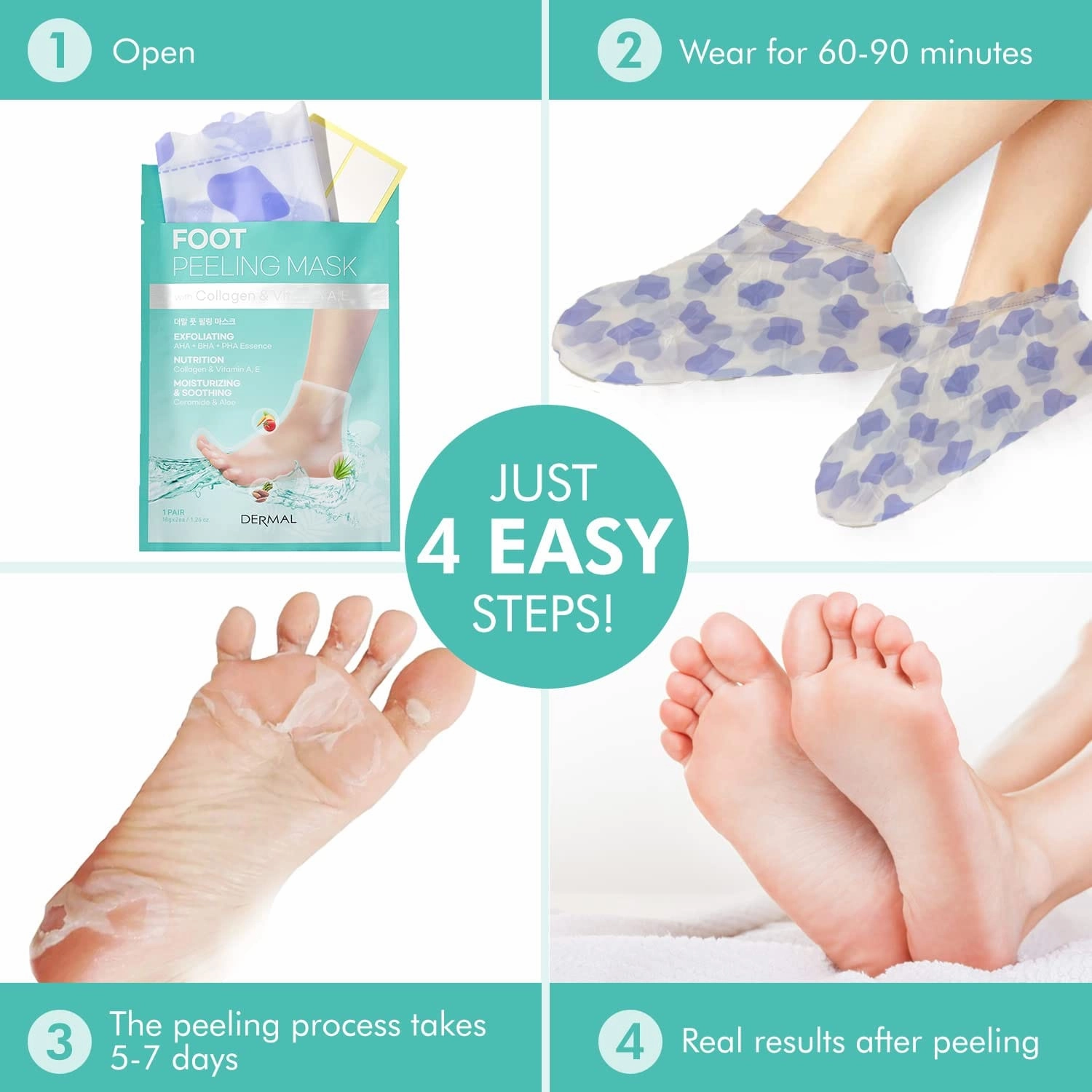 Foot Peeling Mask x 3