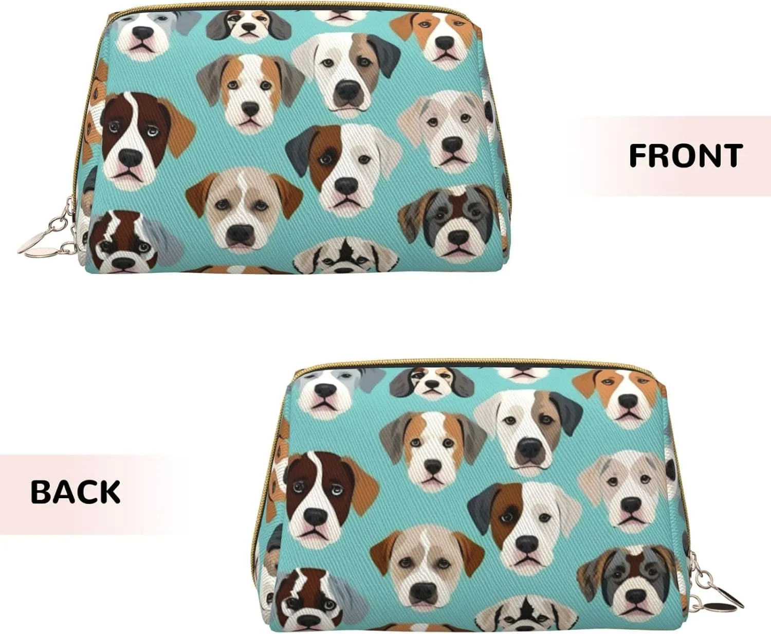 Funny English Bulldog Toiletry Pouch, Travel-Friendly Makeup Organizer For Makeup Brushes, Lipsticks