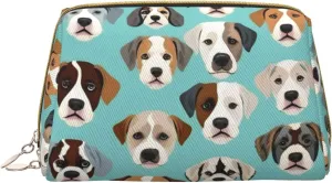 Funny English Bulldog Toiletry Pouch, Travel-Friendly Makeup Organizer For Makeup Brushes, Lipsticks