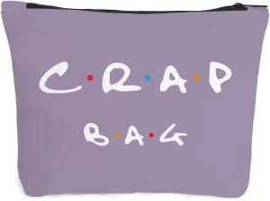 Funny gift Friend makeup bag, Best friend Cosmetic Bag, Friends Theme Natural Reusable Eco-Friendly Makeup Bag Gifts, for Women Men Best Friends Birthday Christmas Gift. Purple