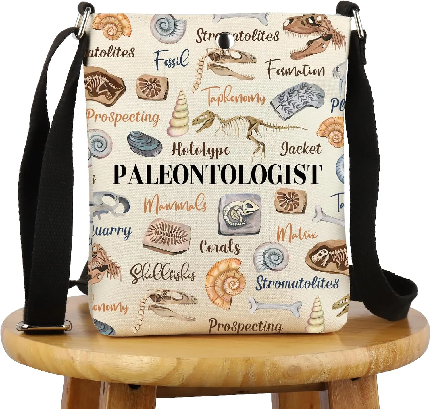 G2TUP Paleontologist Appreciation Gift Paleontologist Words Crossbody Bag Future Paleontologist Travel Bag Paleontology Gift