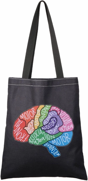 G2TUP Brain Anatomy Gift Neuroscience Cosmetic Bag Neurology Nurse Makeup Bag Nursing S-tudent Anatomical Layout Brain Zipper Travel Bag