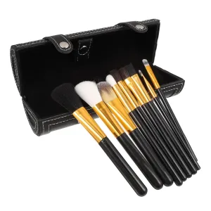 Gatuida Professional Makeup Brush Holder Case Makeup Organizer Bag Brush Slot Pu Leather Closure Paintbrushes Paints