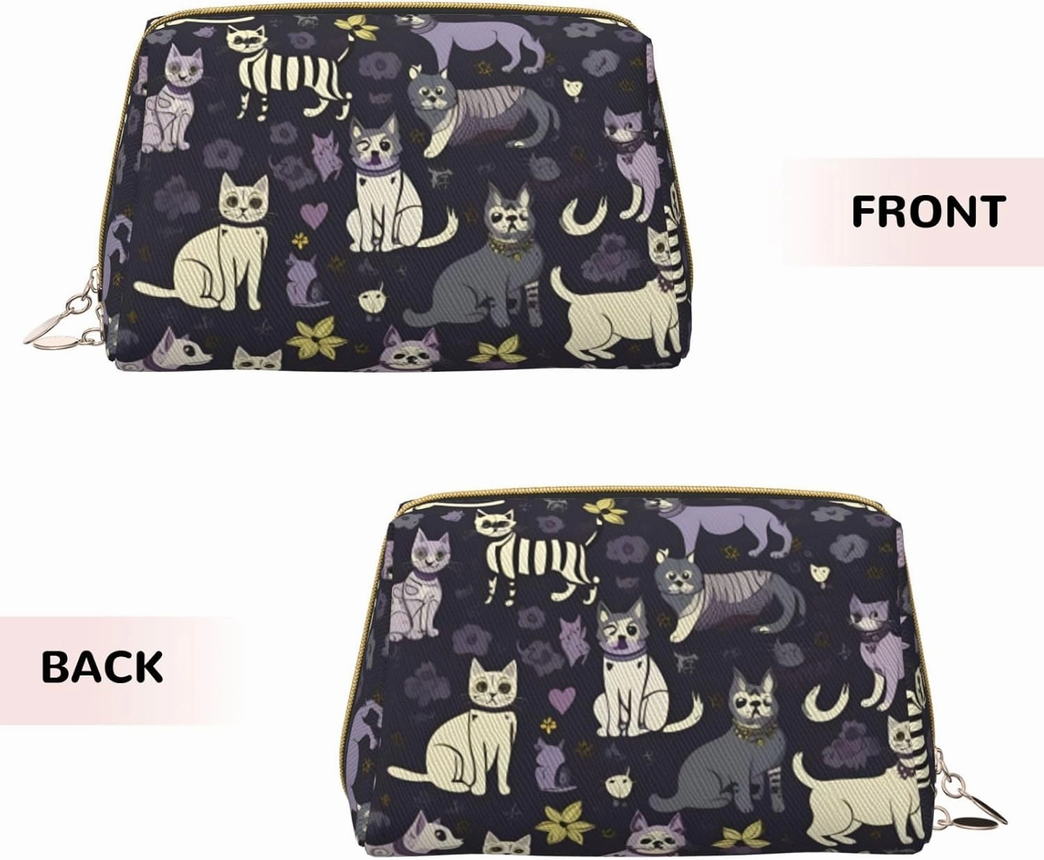 Goth Spooky Toiletry Pouch, Travel-Friendly Makeup Organizer For Makeup Brushes, Lipsticks