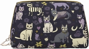 Goth Spooky Toiletry Pouch, Travel-Friendly Makeup Organizer For Makeup Brushes, Lipsticks