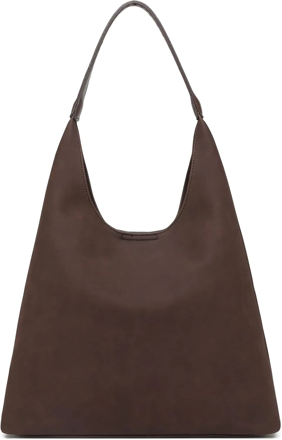 Hobo Bags for Women, Slouchy Handbag Vegan Leather Shoulder Purse 2pcs Work Tote