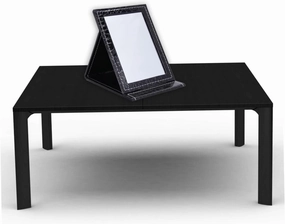 Housoutil Makeup Mirror Pu Leather Foldable Portable Lighted Fill Light Glass for Travel
