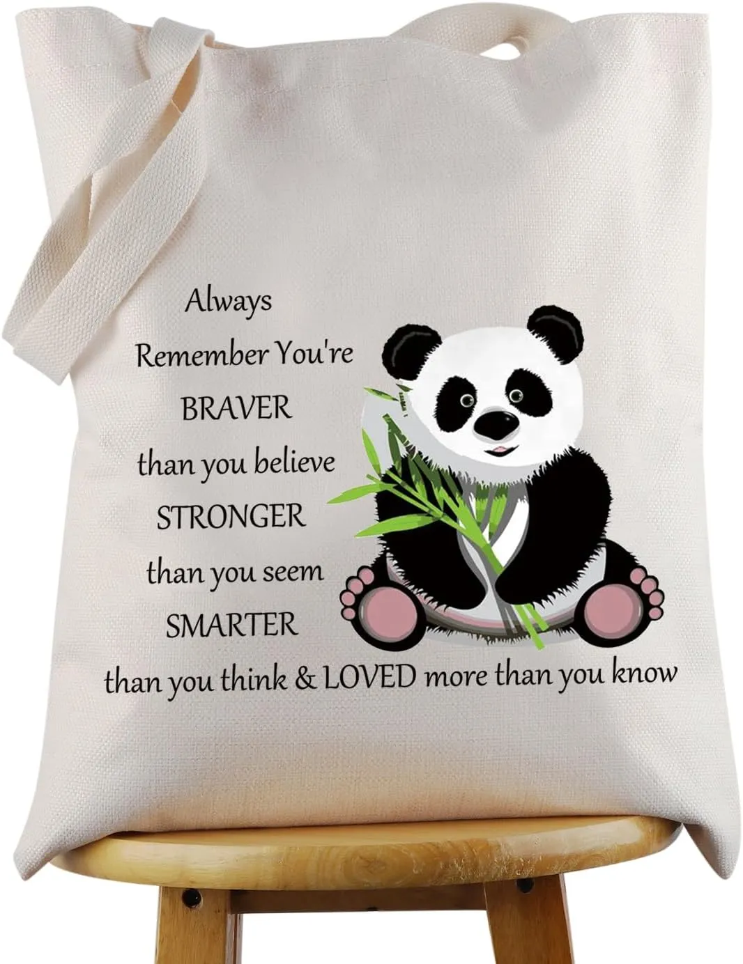 JNIAP Panda Tote Shoulder Bag Animal Panda Lover Gift for Women Birthday Christmas Day Gift (Panda Tote)