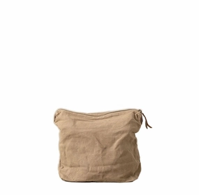 Journey Makeup Canvas Bag | Clay