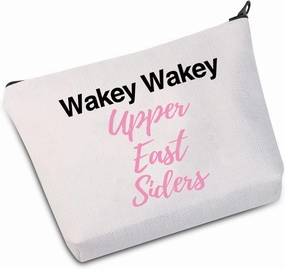 JXGZSO Wakey Wakey Upper East Siders Cosmetic Bag Gift for BFF (Wakey Wakey B)