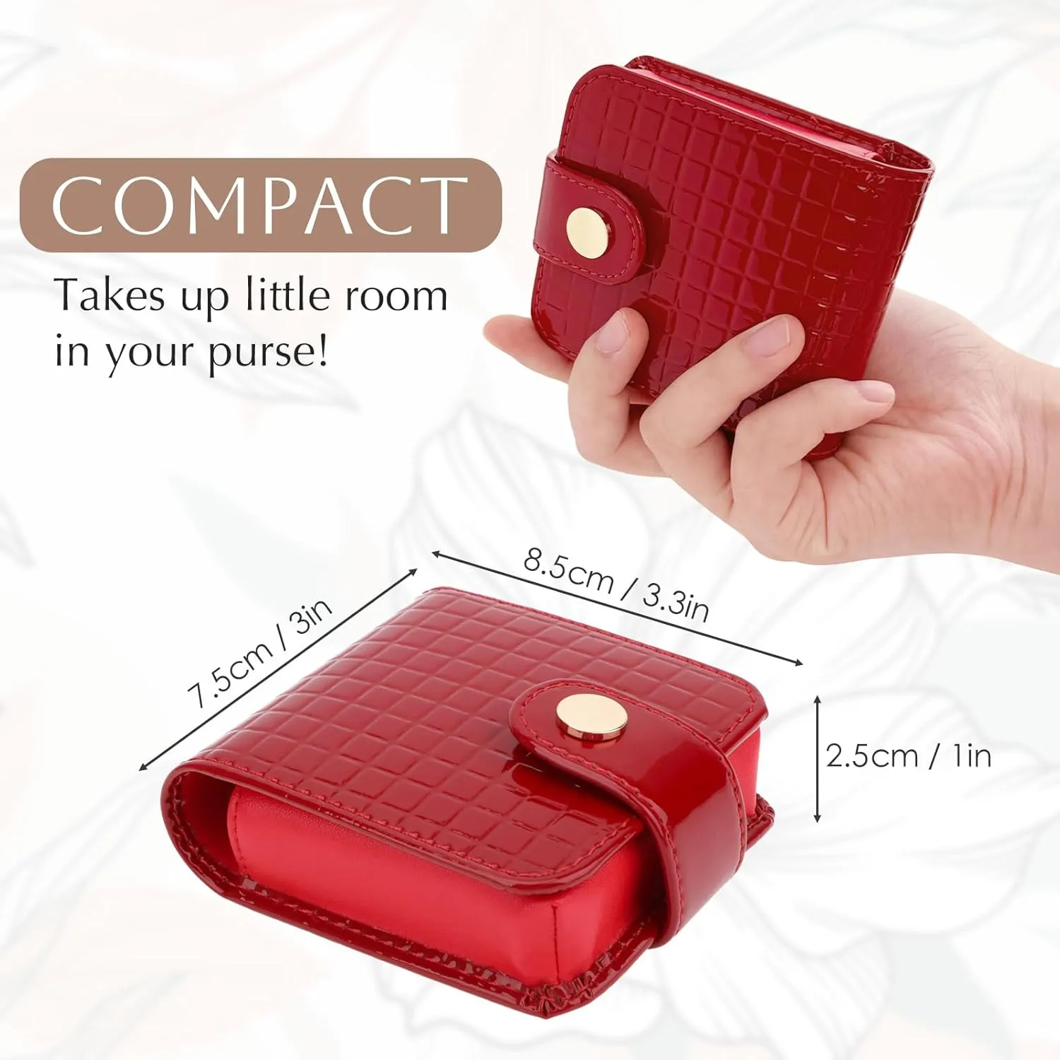 kilofly Genuine Leather Double Lipstick Case Cosmetic Makeup Holder   Gift Box