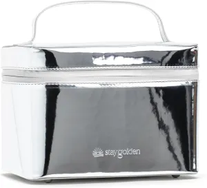 Large Insulated Travel Makeup Case - Waterproof Vegan Leather Beauty Travel Skincare Bag - Heat-Resistant Zippered Toiletry Designer Makeup Bag Shields Cosmetics from Melting, Freezing & Spoiling