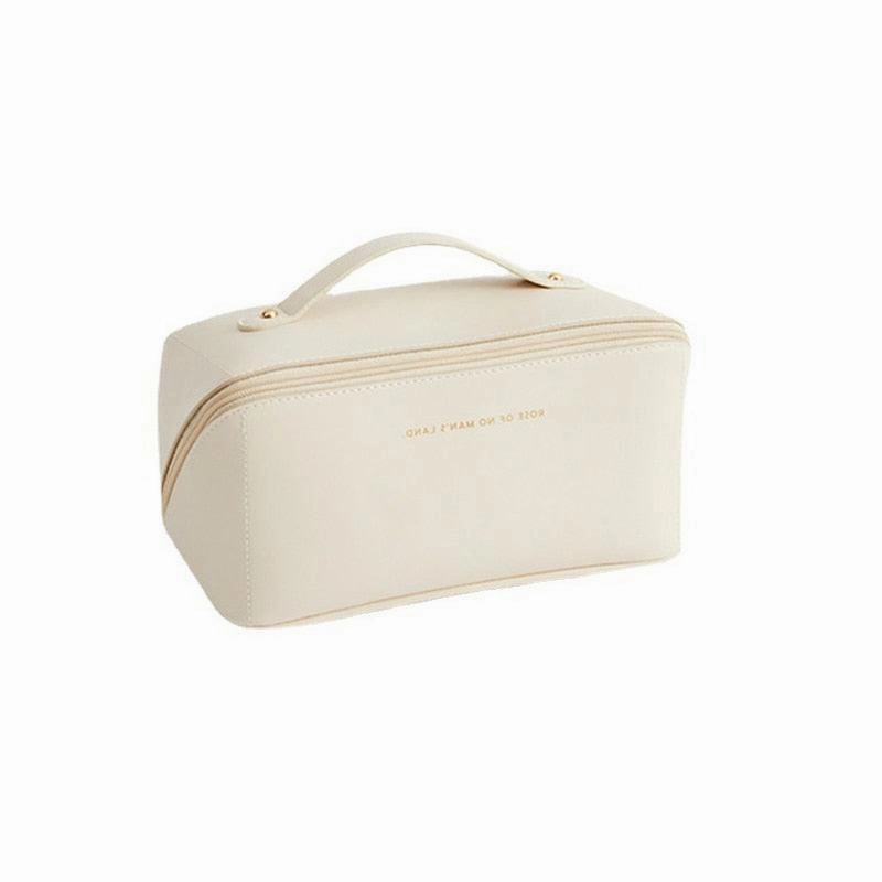 Large Travel Cosmetic Leather Bag