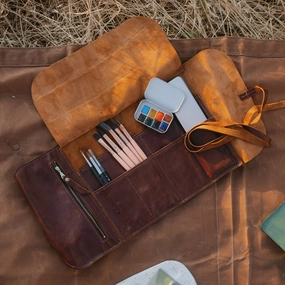 Leather Artist Roll Large