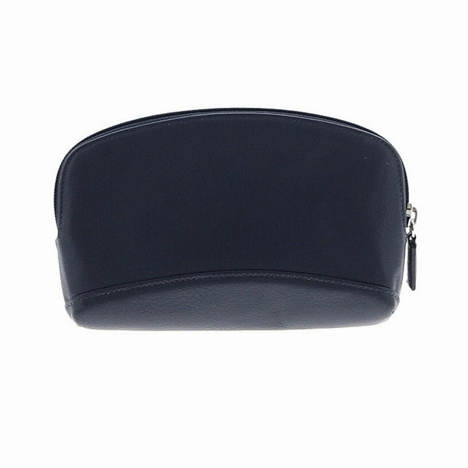 Leatherology Makeup Pouch Bag with Zipper - Navy Blue, 5" x 7"