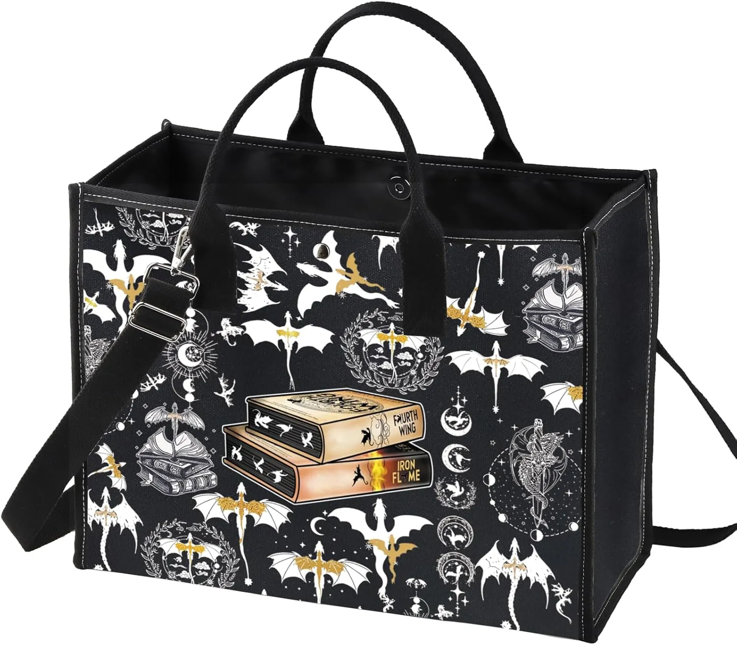 LEVLO 4th Wing Cosmetic Bag Dragon Rider Inspired Gift Iron Flame Dragon Rider Zipper Pouch Bag 4th Wing Bookish Merch (4Wing LT)