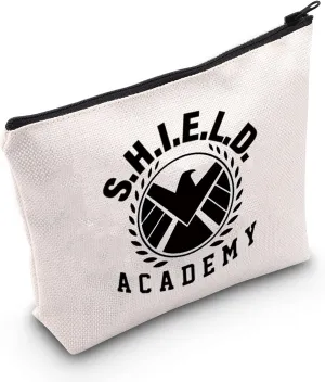 LEVLO Agent TV Show Cosmetic Make Up Bag Shield Fans Gift Shield Academy Shield Logo Makeup Zipper Pouch Bag For Women (Shield Academy)