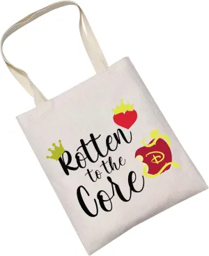 LEVLO Descendants Cosmetic Make Up Bag Descendants Fans Gift Rotten to the Core Makeup Zipper Pouch Bag For Friend Family (Rotten to the Core Tote)