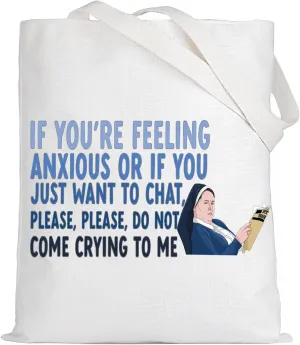 LEVLO Funny Derry TV Show Cosmetic Make Up Bag Sister Michael Fans Gift Please Please Don’t Come Crying To Me Makeup Zipper Pouch Bag (Don’t Come Crying Tote)