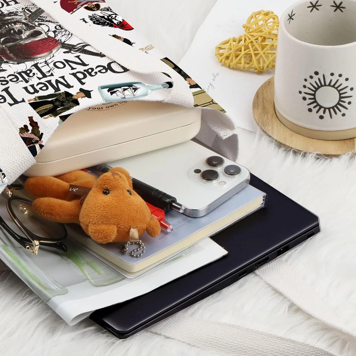 LEVLO Jack Cosmetic Makeup Bag Angelica & Jack Fans Gift Dead Men Tell No Tales Jack Toiletry Bag Pirate Lover Merchandise (Dead Men T)