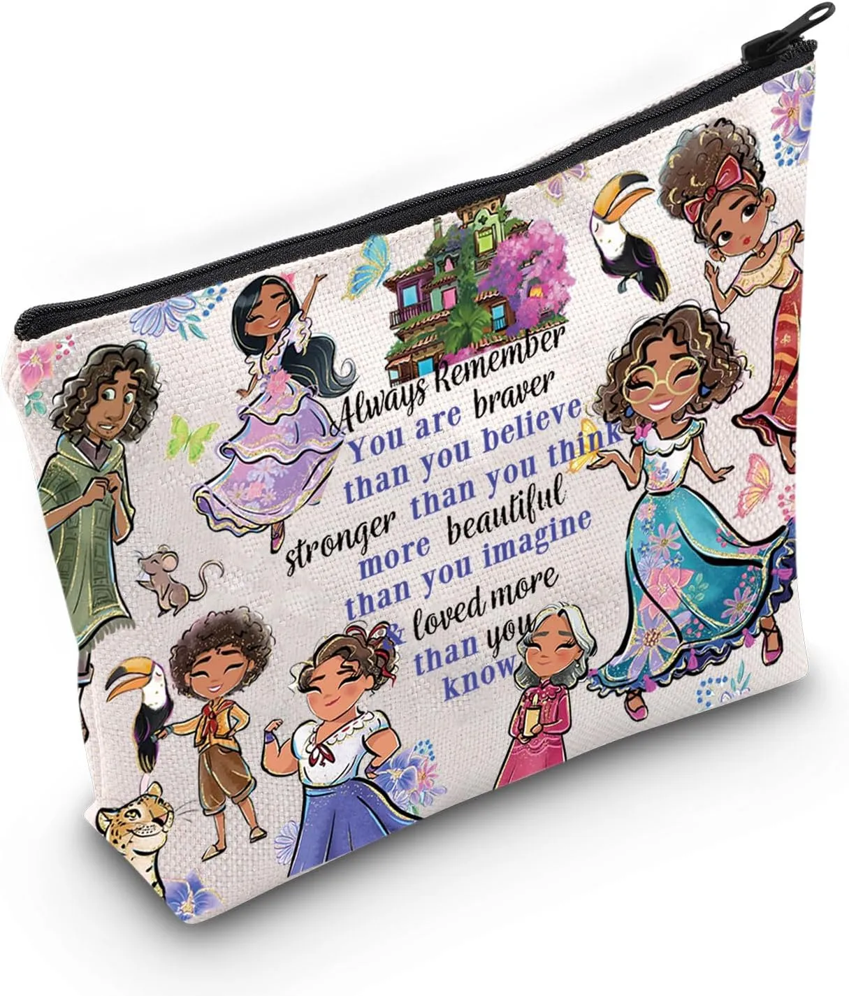 LEVLO Magic Family Cosmetic Make Up Bag Magic Moive Lover Gift Cartoon Movie Makeup Zipper Pouch Bag ((Always M agic)