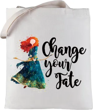LEVLO Red Hair Princess Cosmetic Make Up Bag Princess Movie Fans Gift Chase Your Fate Fairy Tales Makeup Zipper Pouch Bag (Chase Fate T)