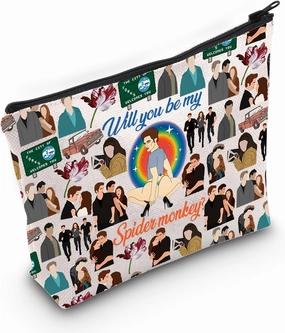 LEVLO Edward Quote Cosmetic Make Up Bag Movie Fans Gift Will You Be My Spider Monkey Edward Makeup Zipper Pouch Bag(Spider Monkey Full)