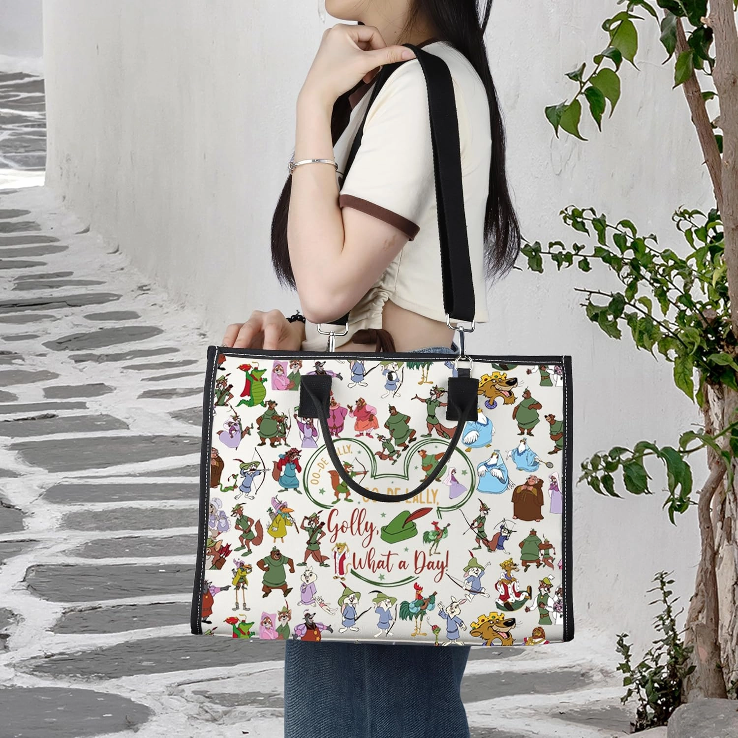 LEVLO Fox Cosmetic Makeup Bag Fox Movie Fans Gift Oo-De-Lally Oo-De-Lally Golly What a Day Zipper Pouch Bag