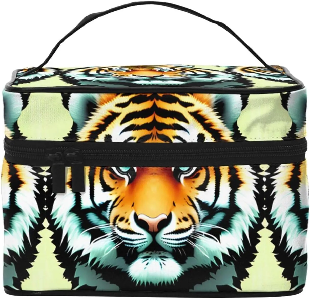 Little Fat Tiger Head Stylish And Practical An Indispensable Travel Cosmetic Bag With Extra Large Capacity Compartments And Zipper Closure Water Proof