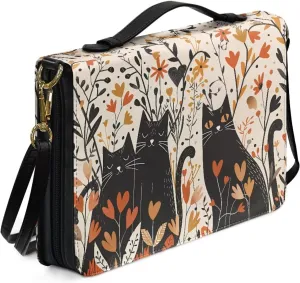 Lotusorchid Bible Cover for Women, Bible Book Cover for Men with Pocket, Bible Tote Bag with Detachable Shoulder Strap