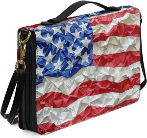 Lotusorchid Church Bible Bag for Women, Bible Cover Case for Men, Large Bible Accessories with Detachable Shoulder Strap