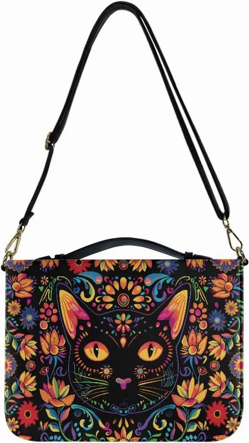 Lotusorchid Bible Case for Women, Bible Tote Bag for Men, Bible Accessories with Shoulder Strap